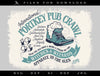 Art & Cut Files: Wizard Pub Crawl Retro-style Artwork
