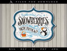  Art & Cut Files: Fun "Snowberries" Sign & Label Inspired by "Elf"