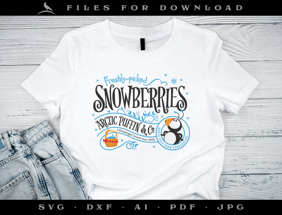 Art & Cut Files: Fun "Snowberries" Sign & Label Inspired by "Elf" Movie