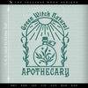 Embroidery: "Green Witch Natural Apothecary" Witchy Design - Five Sizes