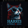 Embroidery for Election 2024 - Cat Ladies & Crones for Kamala Harris - Five Sizes 6.5 to 11.5 Inches Tall - Six Thread Colors