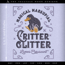  Embroidery: Magical Beast "Critter Glitter" Design Set (5, 6, 7, and 8 Inches)