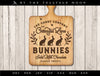 Art & Cut Files: Spring "Cottontail Lane Chocolate Bunnies" Candy Sign & Label