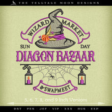  Embroidery: Magical Wizard Street Bazaar on Diagon - 5, 6, 7, 8, and 9 Inches