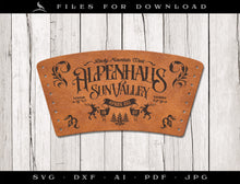  Laser Project: Leather Drink Sleeve Design for "Alpenhaus" 16 oz Pint Glass