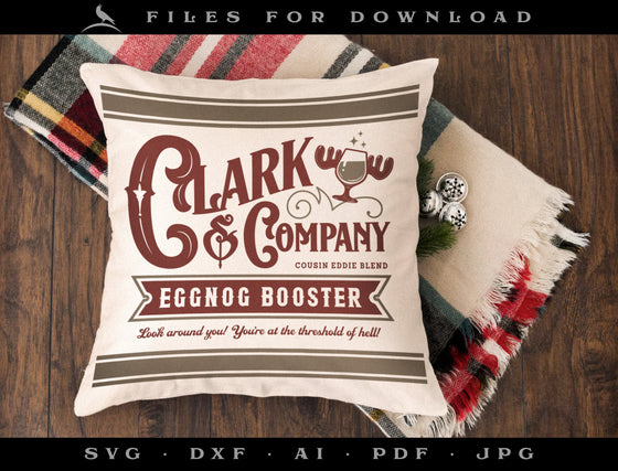 Art & Cut Files: Set of Two "Eggnog Boosters" Designs Inspired by Christmas Vacation