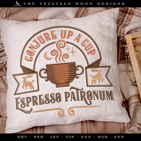 Embroidery: Magical Espresso - Seven Sizes Between 5 and 12 Inches