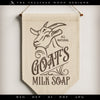 Art & Cut Files: SET of 2, Vintage Style "Goats Milk Soap" Designs