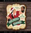 Art & Cut Files: "Five Dozen Eggnog" Sign and Label Artwork