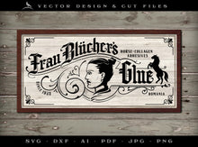  Art & Cut Files: "Frau's Glues" Darkly Funny Vintage-Style Bar Sign Design