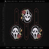 Embroidery: Ghostface Tattoo-style Set - Icon, Keychain, and Coffee Sleeve