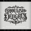 Embroidery: "Ghoulish Delights" Set of Typography Inspired by Haunted Mansion