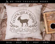  Art & Cut Files: SET of 2, Vintage Style "Goats Milk Soap" Designs