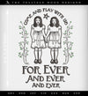 Embroidery: "Forever and Ever" Ghost Twins Design in Several Sizes 5-9 Inches