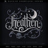 Embroidery: "Heathen" Mystic Typography - Five Sizes 4, 5, 6, 7, and 8 Inches