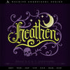 Embroidery: "Heathen" Mystic Typography - Five Sizes 4, 5, 6, 7, and 8 Inches