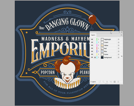 Art & Cut Files: Horror-themed "Madness & Mayhem Emporium" Design