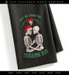 Machine Embroidery: Gothic Holiday Humor "Meet Me Under the Missing Toe" Design (6.9 and 7.8 Inches, 8 Thread Colors)
