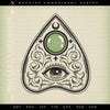 Embroidery: Seeing-eye Ouija Planchette - Six Sizes 4 to 9 Inches Tall