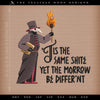 Embroidery: Medieval Humor "Shite Be Differ'nt" - Six Sizes About 4 to 9 Inches Wide