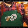 Embroidery: Skull and Brew - Five Sizes Between 3.5 and 7 Inches