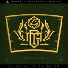  Embroidery: Game Master Drink Sleeve (with both GM and DM Monograms)