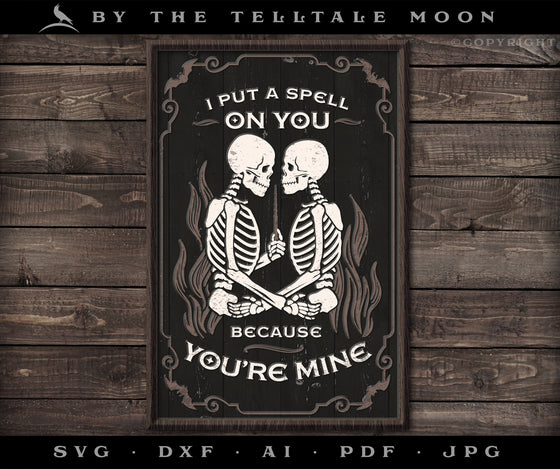 Art & Cut Files: Gothic Romance "Spell on You" Design