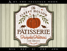  Art & Cut Files: Vintage-style Autumn Design "Sleepy Hollow Patisserie"