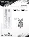 Embroidery Files: Vintage Style Bat Skull Damask - Six Sizes 5 to 10 Inches Tall