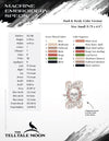 An Embroidery: "Dark & Nerdy" Tattoo Themed Design - Two Styles - Six Sizes Each
