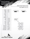 An Embroidery: "Dark & Nerdy" Tattoo Themed Design - Two Styles - Six Sizes Each