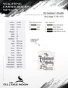 Embroidery: "The Embalmers Monthly" Antique Trade Design - Six Sizes - Three Thread Colors
