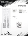 Embroidery: "The Embalmers Monthly" Antique Trade Design - Six Sizes - Three Thread Colors
