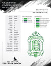 Embroidery Files: Emerald City Crest, Inspired by the Classic Book - Six Sizes 6 to 11 Inches Tall