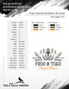 Embroidery Files: Frog & Toad Parts for Potions (Several Variations Between 6 and 10 Inches)