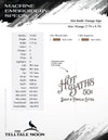 Embroidery: Hot Baths Vintage-style Sign - Four Sizes 5 to 8 Inches Wide
