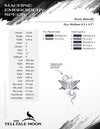 Embroidery: Mystic Butterfly Design - 4, 5, 6, 7, 8, 9, 10 Inches Tall