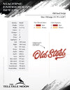 Embroidery: "Old Steel" Vintage Script for Greaser, Rockabilly, Motorhead, Rider, and Garage