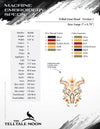 Embroidery: Ornate Goat Skull in Six Sizes - 4 to 9 Inches Tall