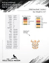 Embroidery: Ornate Goat Skull in Six Sizes - 4 to 9 Inches Tall