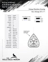 Embroidery: Drawing of a Ouija Planchette - Eight Sizes 5 to 12 Inches Tall