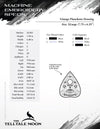 Embroidery: Drawing of a Ouija Planchette - Eight Sizes 5 to 12 Inches Tall