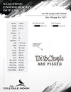 Embroidery: "We The People Are Pissed" - Nine Sizes - Fits Hoops 4x4 to 12x12