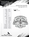 Embroidery: Dark Mark Tattoo (Stencil-style) - 7, 8, 9, 10, and 12 Inches - One Thread Color