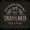 Embroidery: "Tails of Rats" - Four Sizes 5 to 8 Inches Wide - Eight Thread Colors