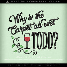 Embroidery: Set of Two Christmas Quotes by "Todd & Margo" - Four Sizes Each