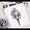 Embroidery Files: Bird Skull & Willows Sketch - Six Sizes Between 5 and 12 Inches Tall - Seven Thread Colors