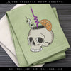 Embroidery: Sketchy Skull Mug - Five Sizes 4 to 8 Inches Tall - Eight Thread Colors