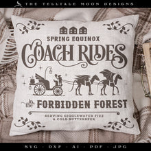  Art & Cut Files: "Equinox Coach Rides" Wizard-themed Sign