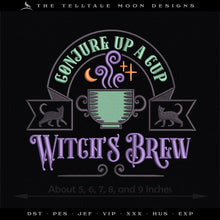  Embroidery: Witch's Brew - Five Sizes Between 5 and 9 Inches